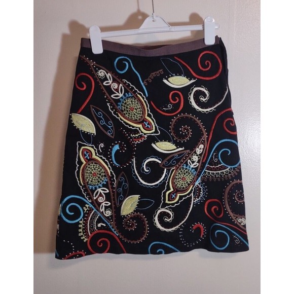 Boden Women's 10R Skirt Floral Lined Designer Classic Modest Art to Wear - Picture 1 of 8